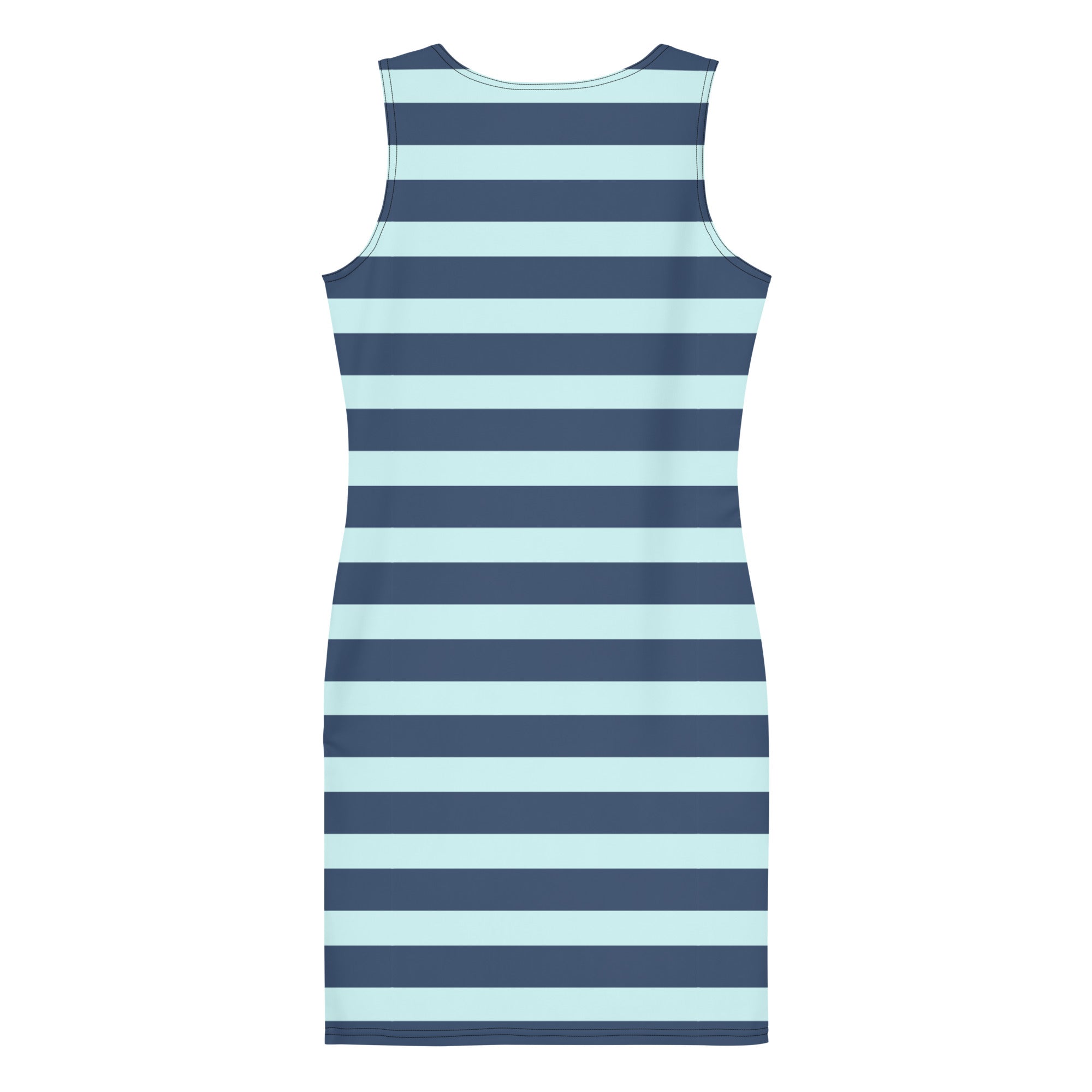 Dark Blue Stripe-Bodycon dress