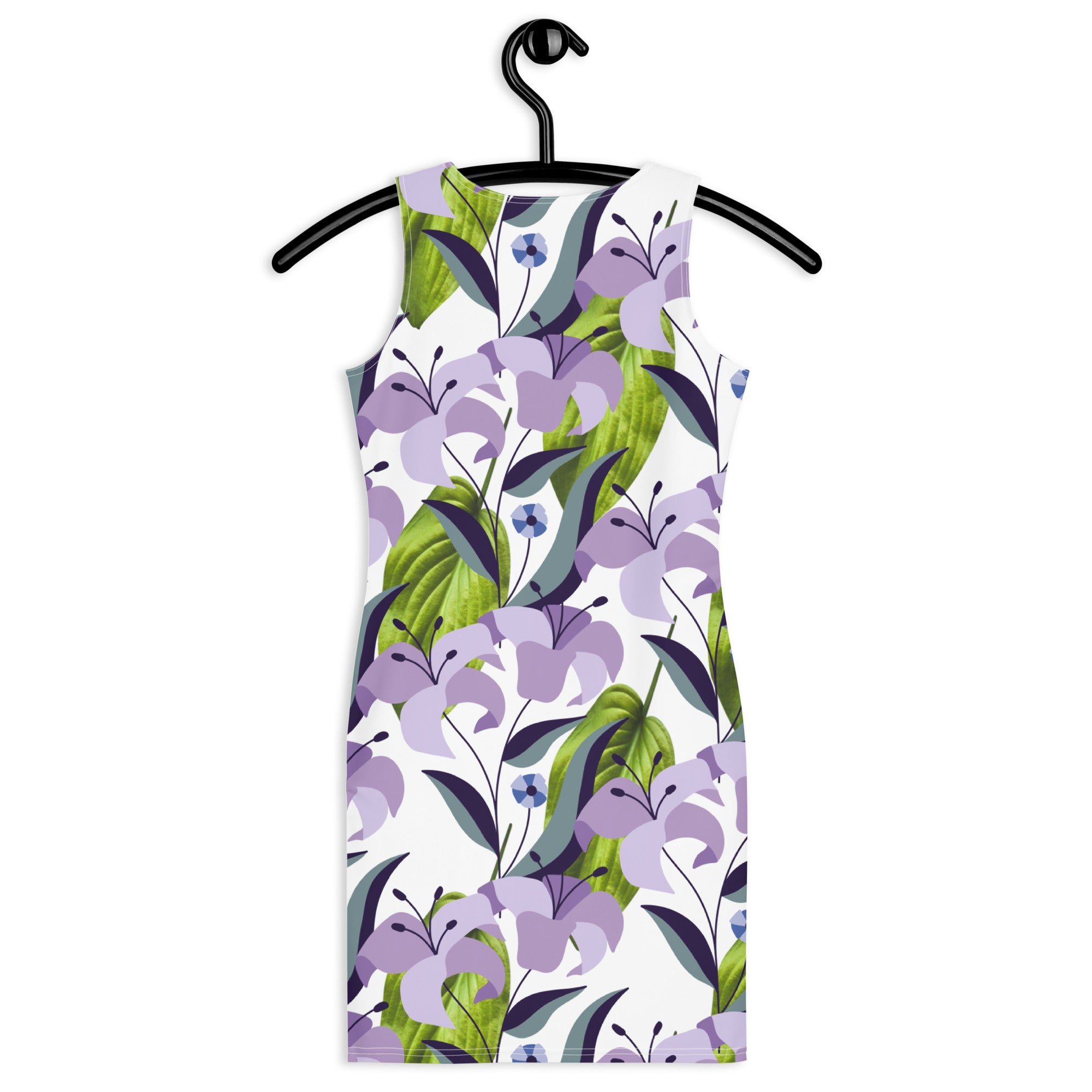 Purple pattern-Bodycon dress