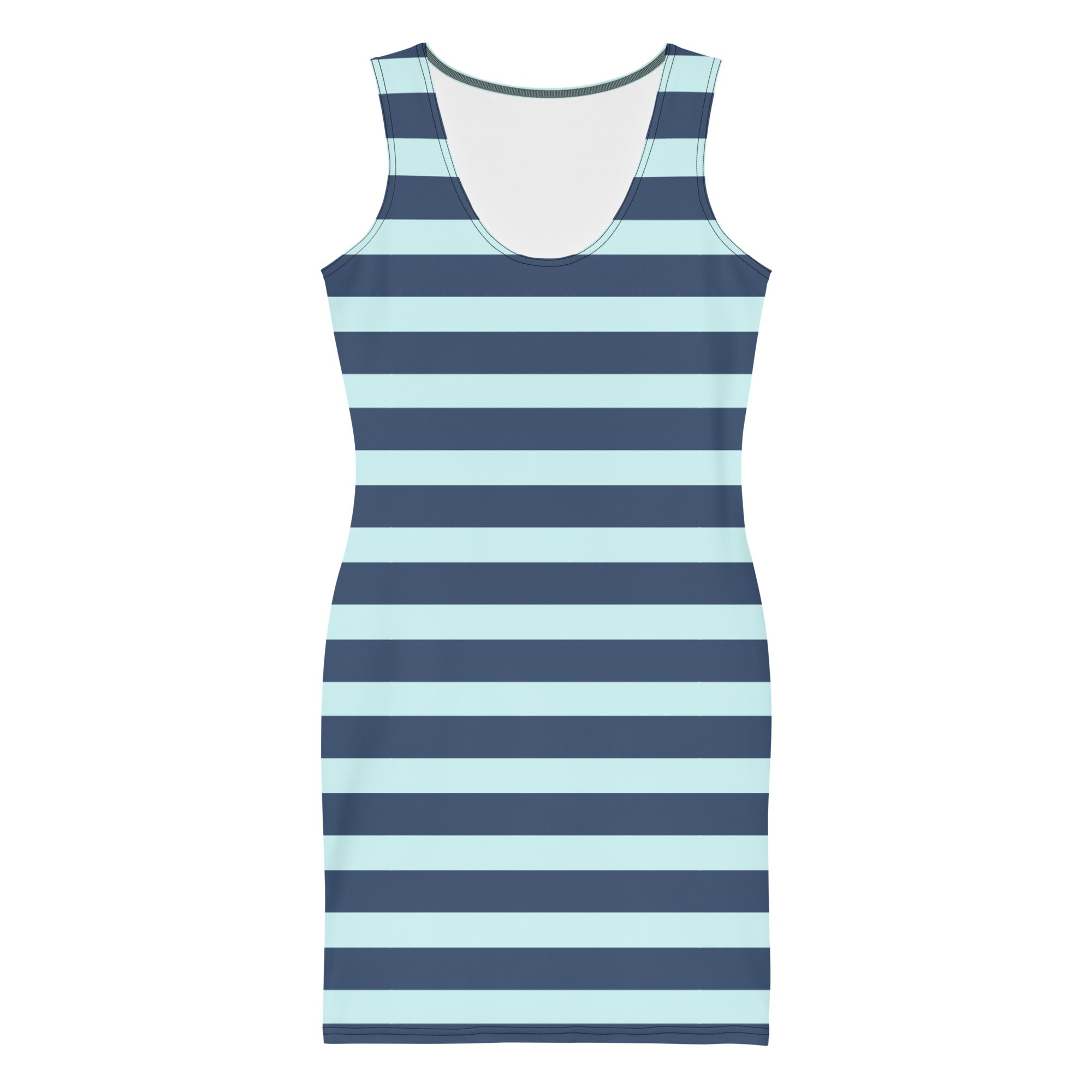 Dark Blue Stripe-Bodycon dress