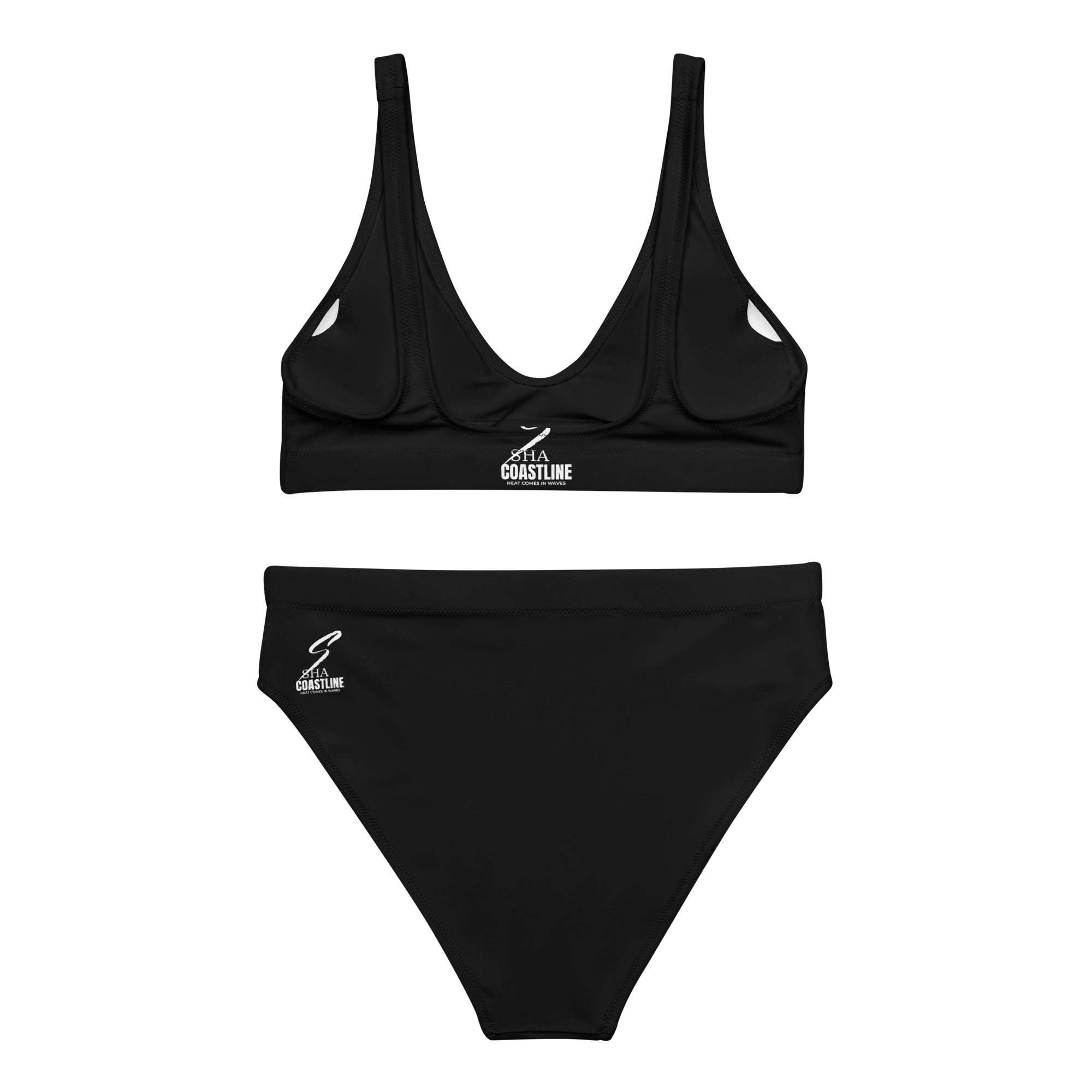 SHA Black- high-waisted bikini