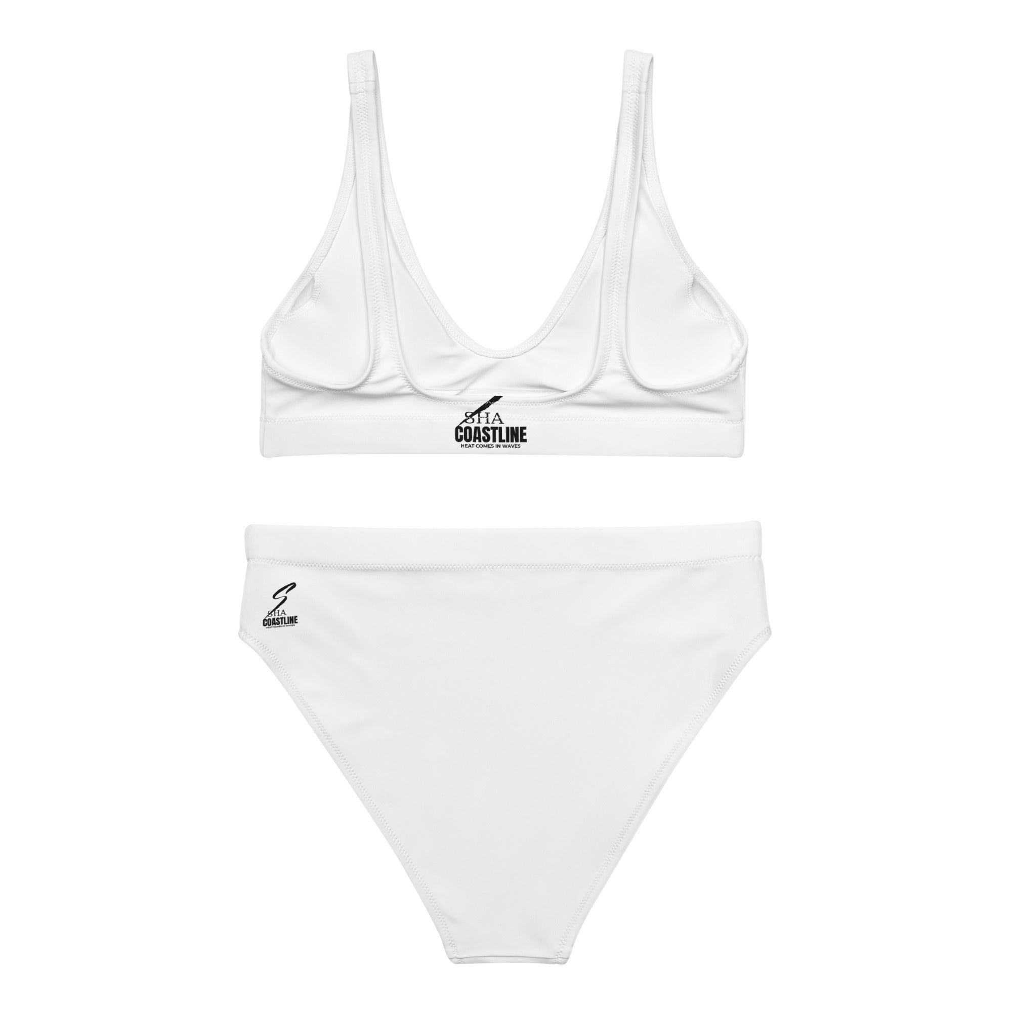 SHA White- high-waisted bikini