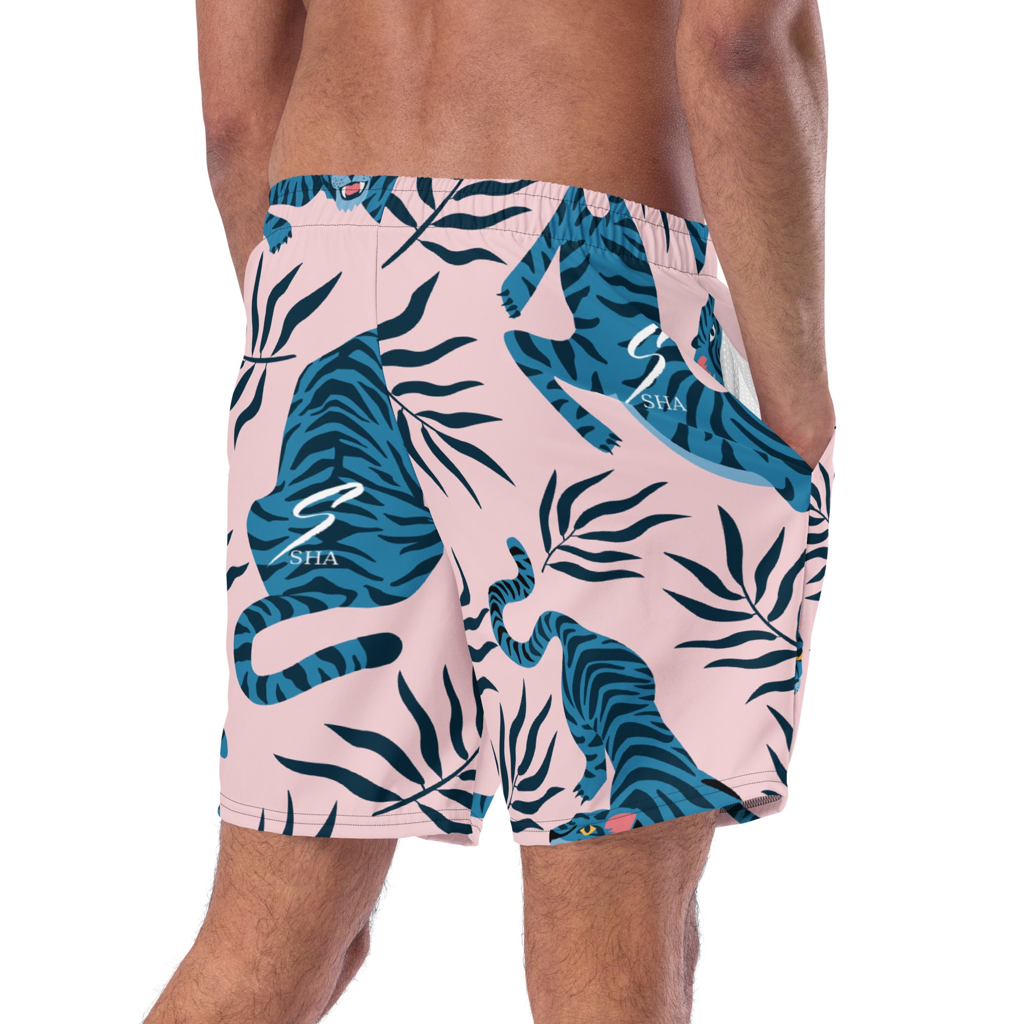 tigers-Recycled Swim Trunks