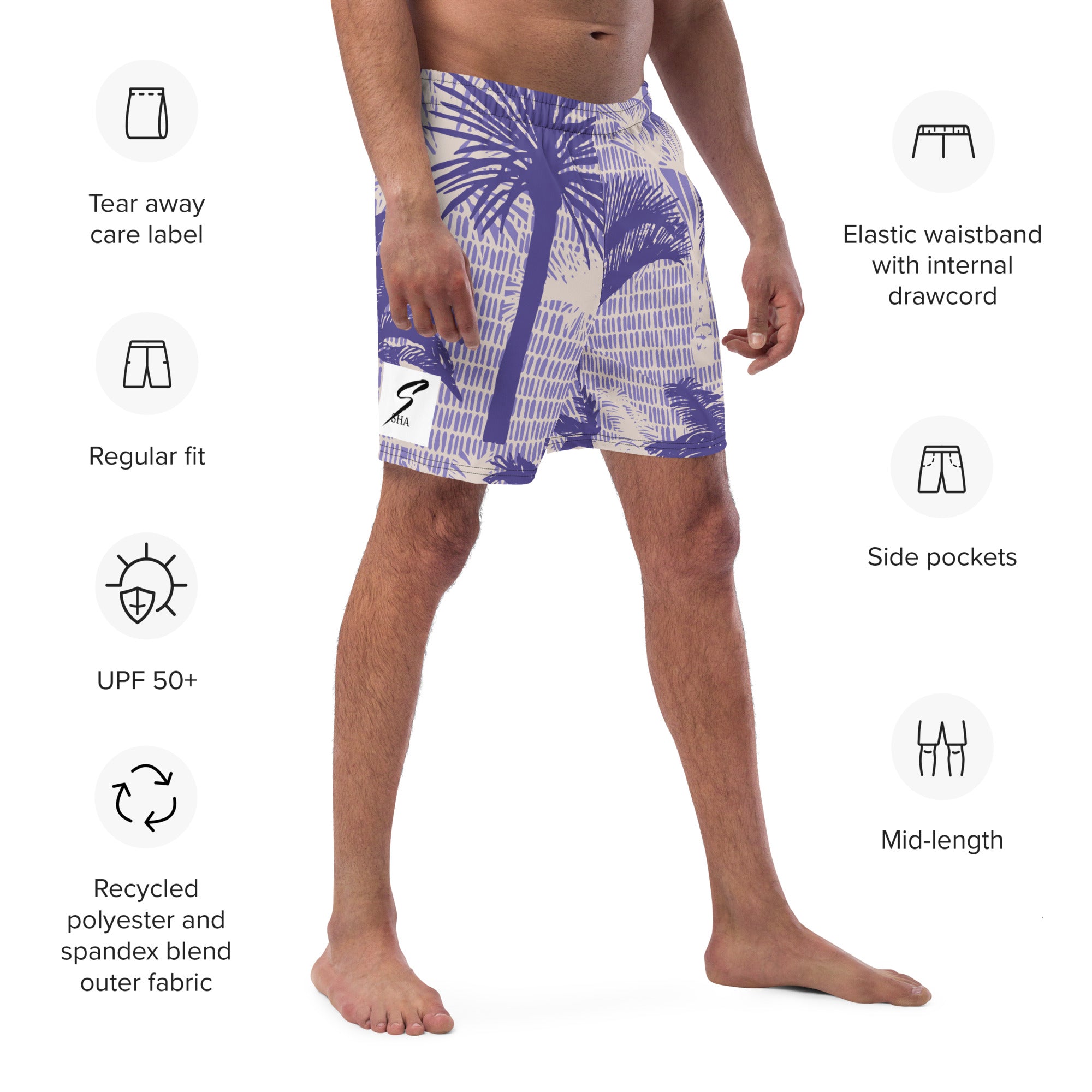 Palms-Recycled Swim Trunks