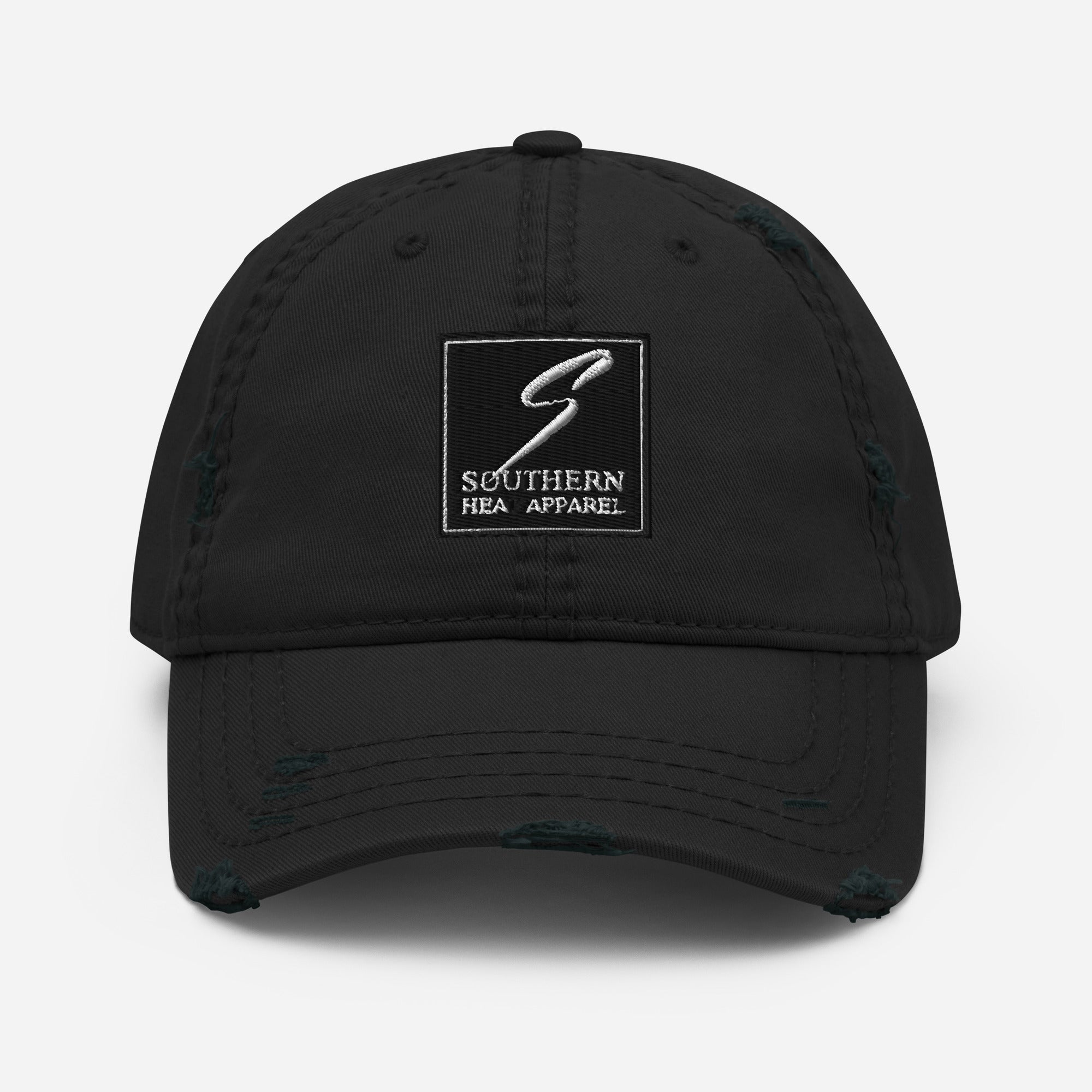 sha stacked-Distressed Dad Hat