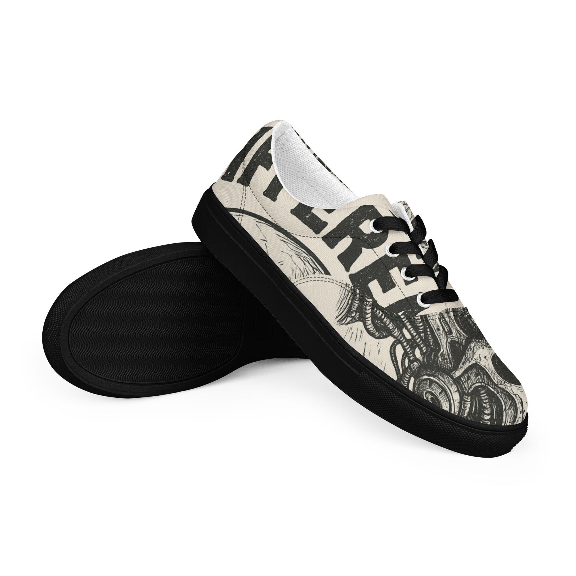 BUILT DIFFERENT-Men’s lace-up canvas shoes