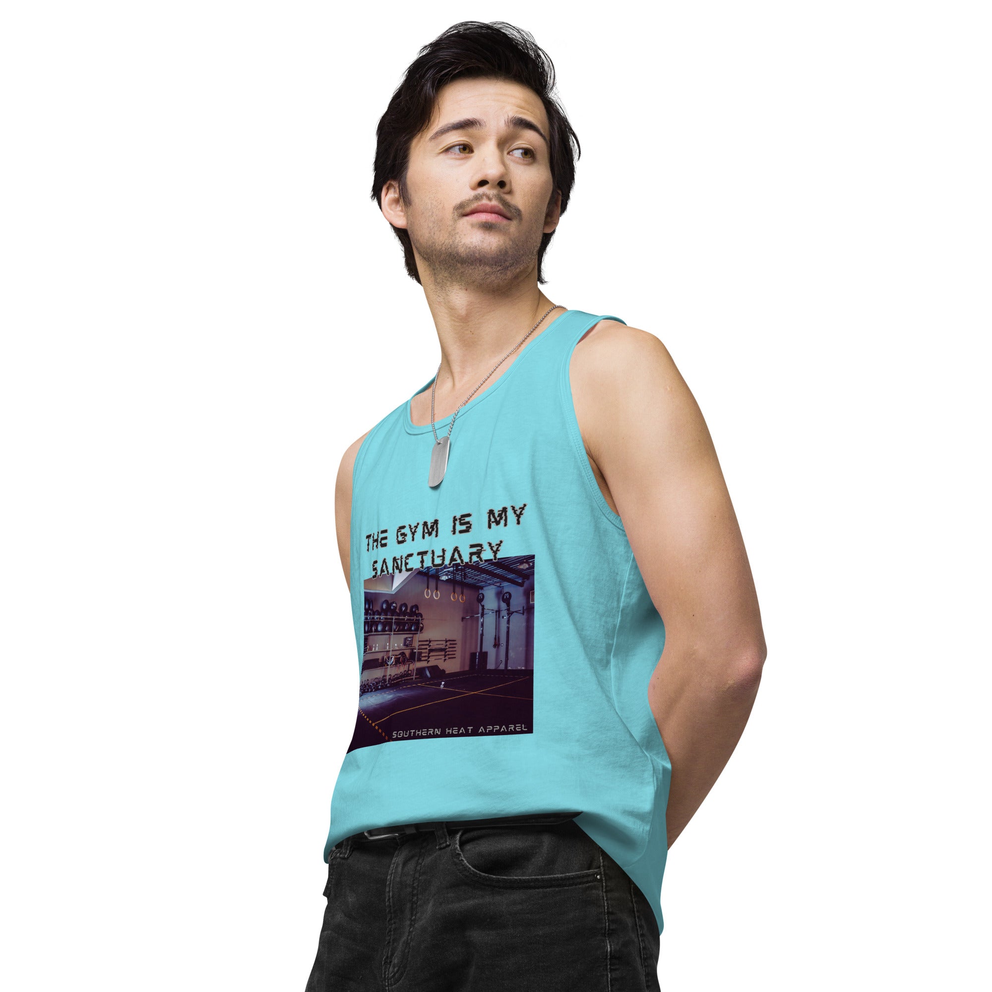 Gym is my sanctuary-Men’s premium tank top