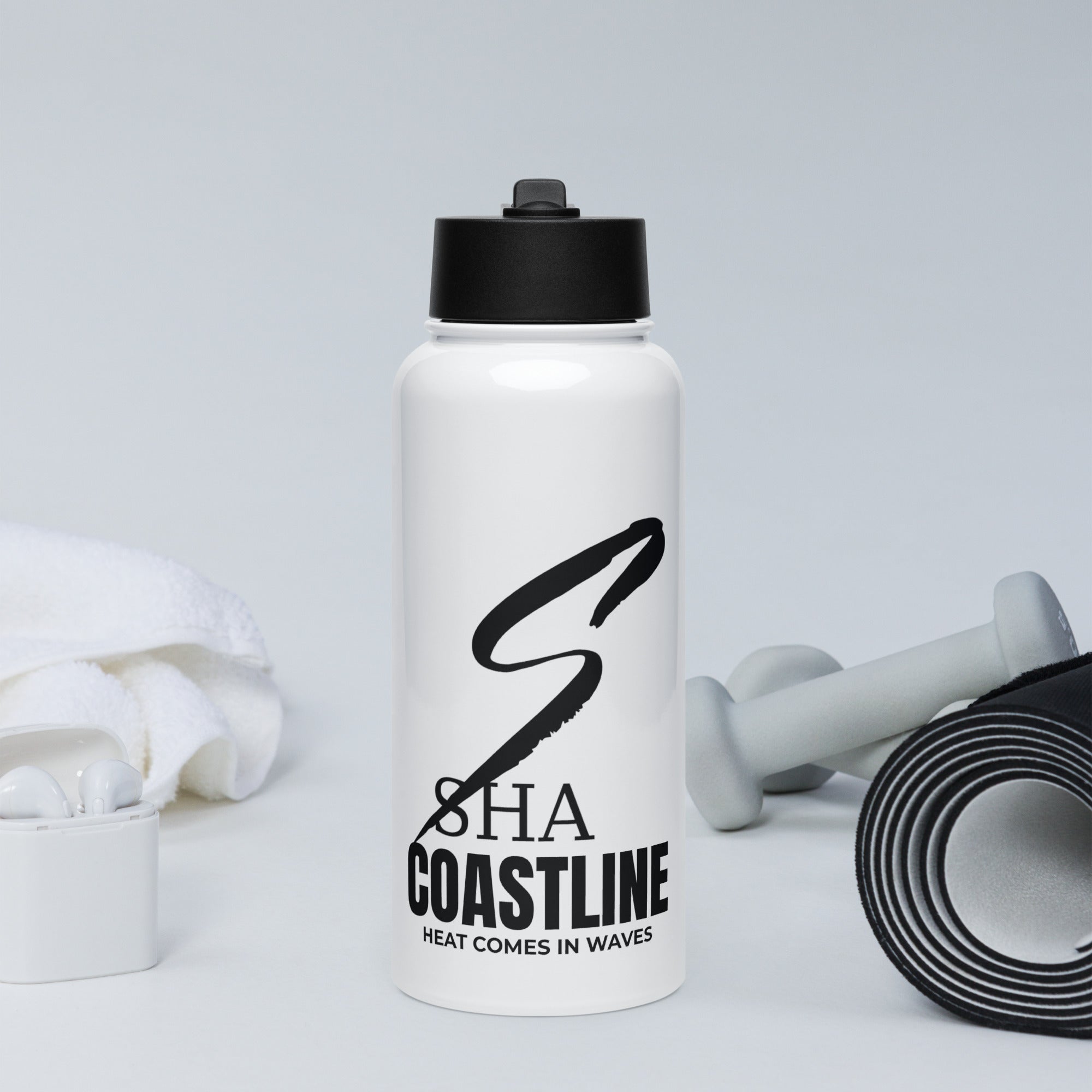 SHA Coastline– Stainless Steel Water Bottle (Straw Lid)