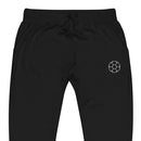 Embroidered Soccer ball-Unisex fleece sweatpants