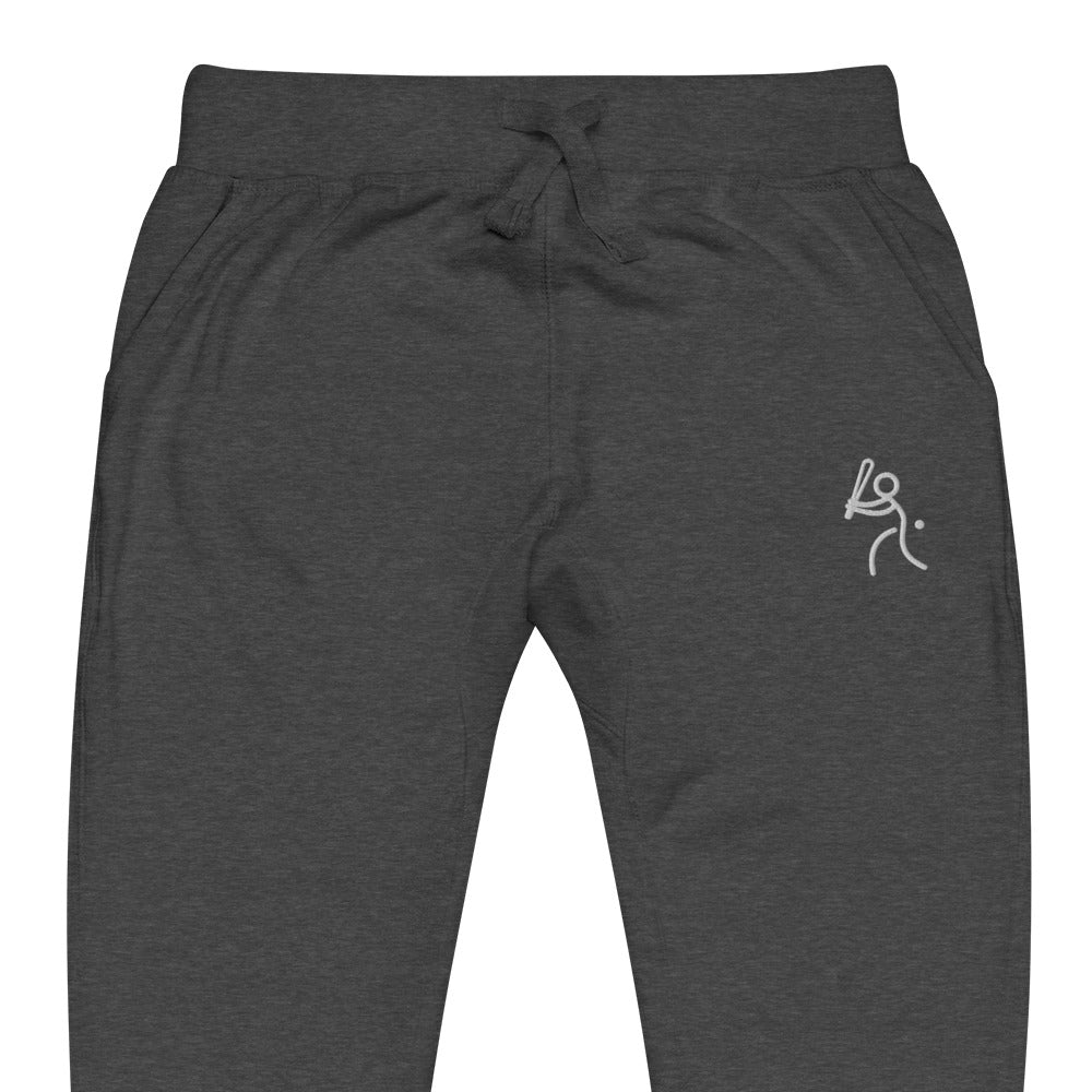 Embroidered Baseball Player-Unisex fleece sweatpants
