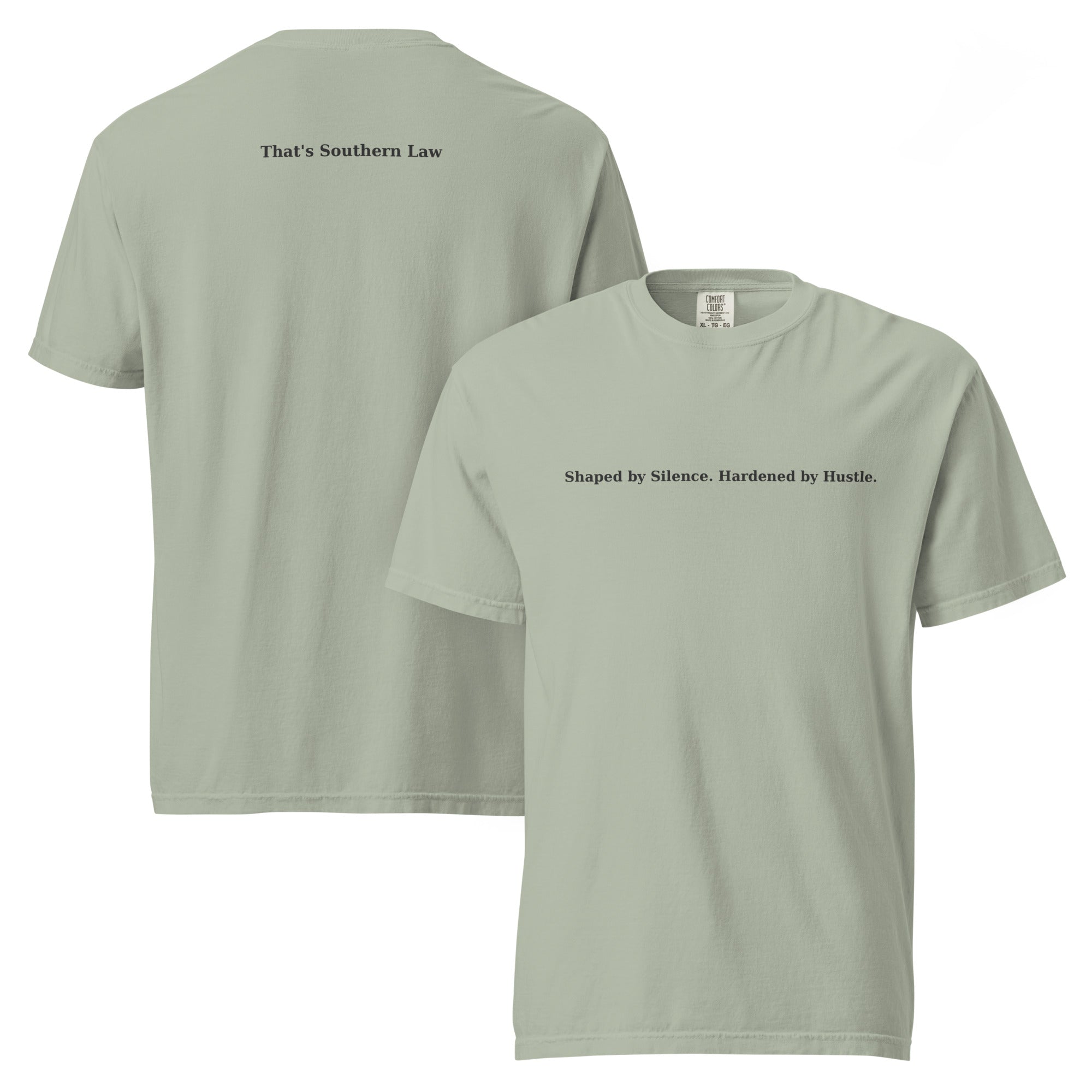 SHA slogan tees, hardened by hustle