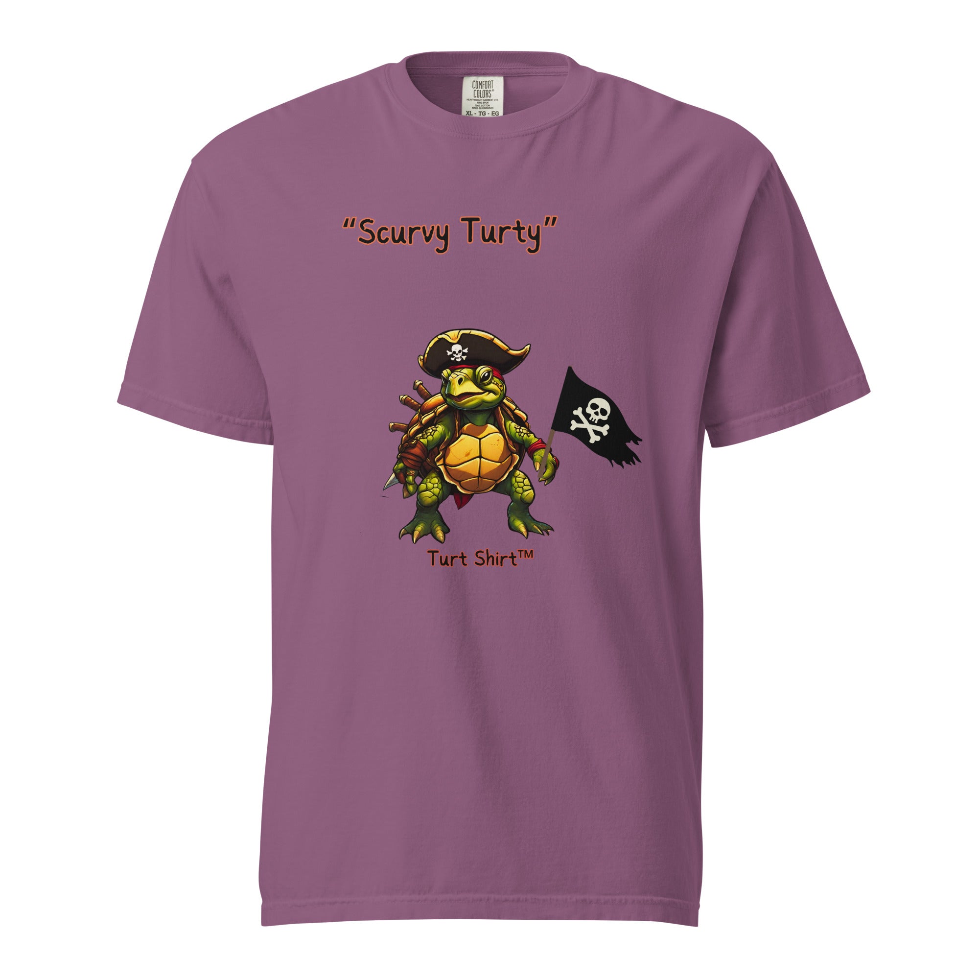 Scurvy.turty-Mens garment-dyed heavyweight t-shirt