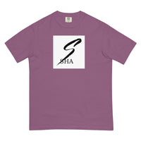 sha infinity logo-mens garment-dyed heavyweight t-shirt