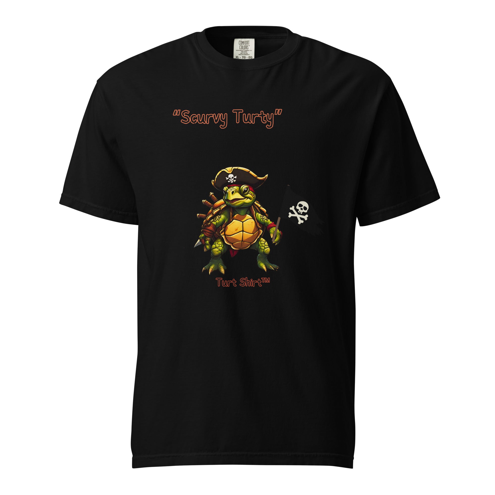 Scurvy.turty-Mens garment-dyed heavyweight t-shirt