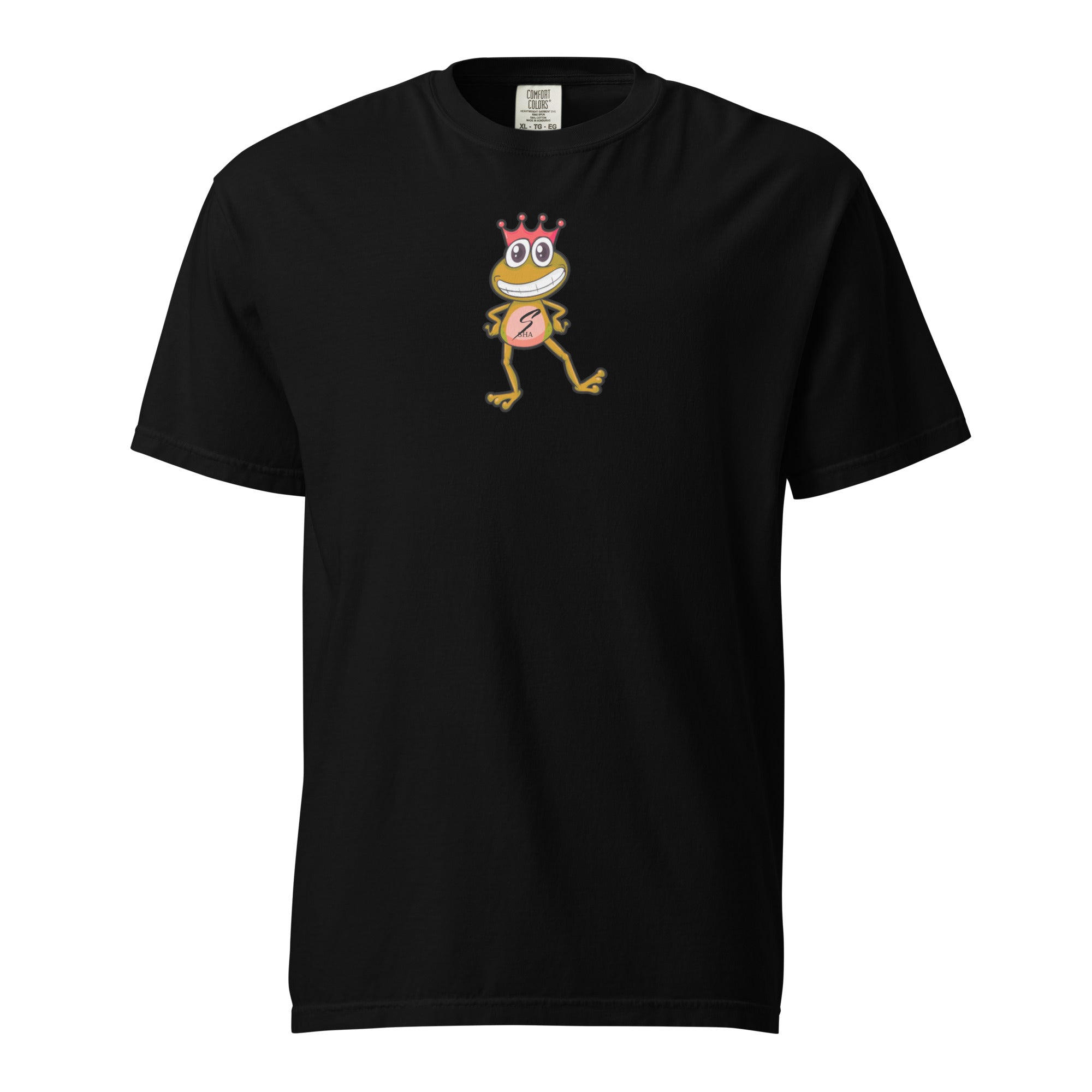 frog prince 2- mens garment-dyed heavyweight t-shirt