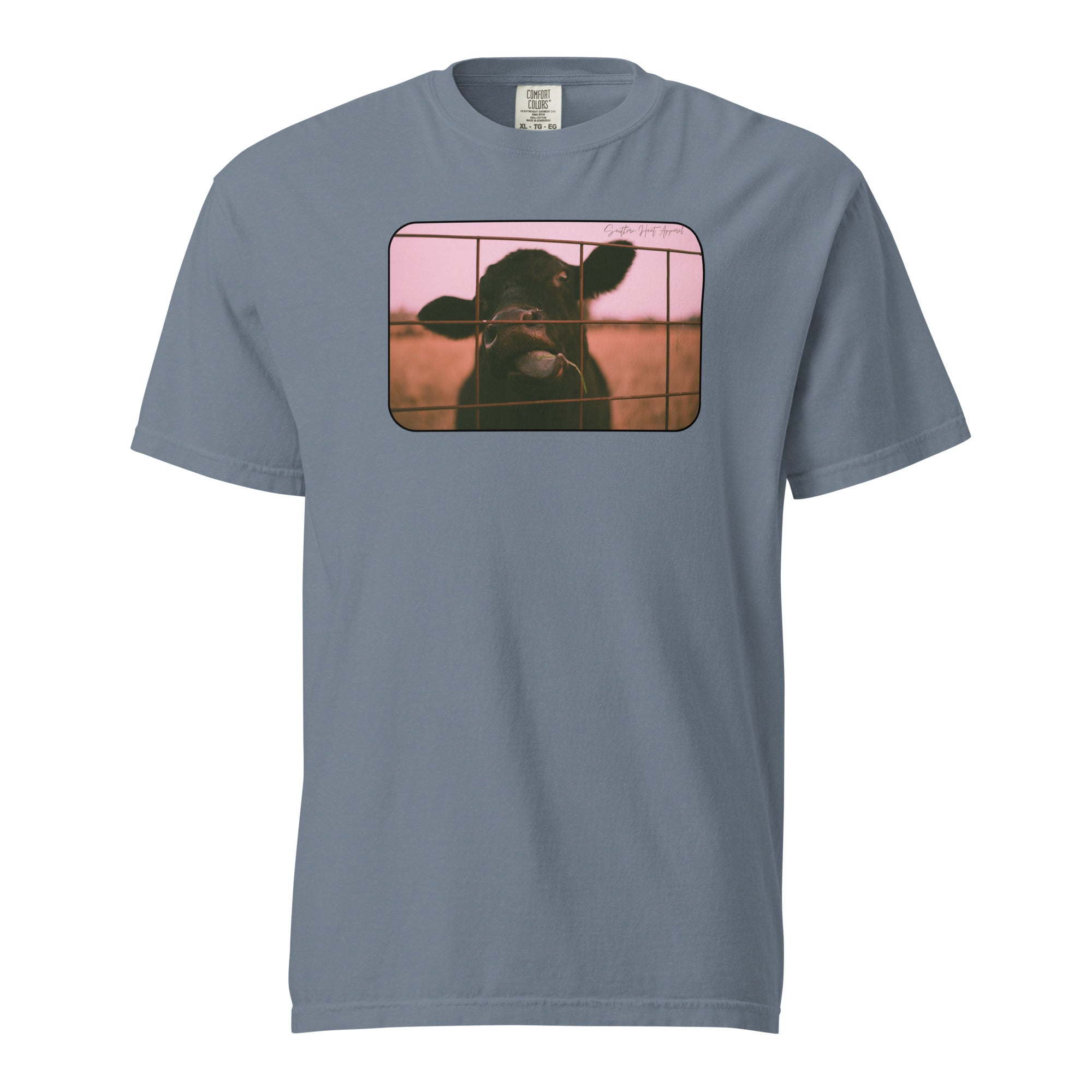 Cow's gotta eat- Mens garment-dyed heavyweight t-shirt