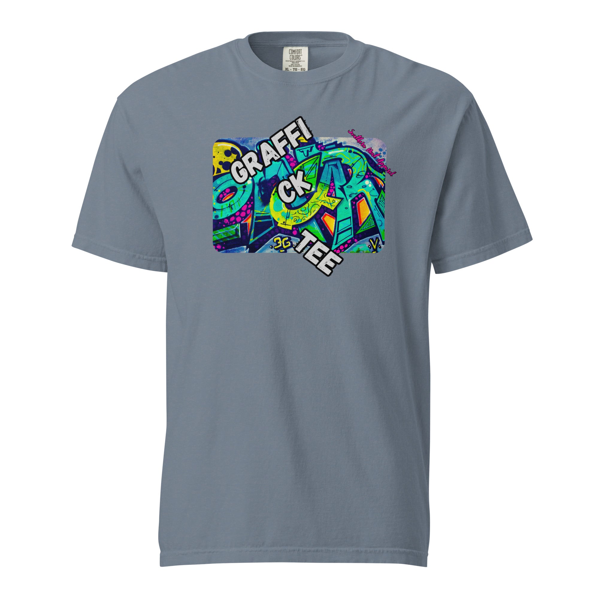 Graffick tee- Mens garment-dyed heavyweight t-shirt