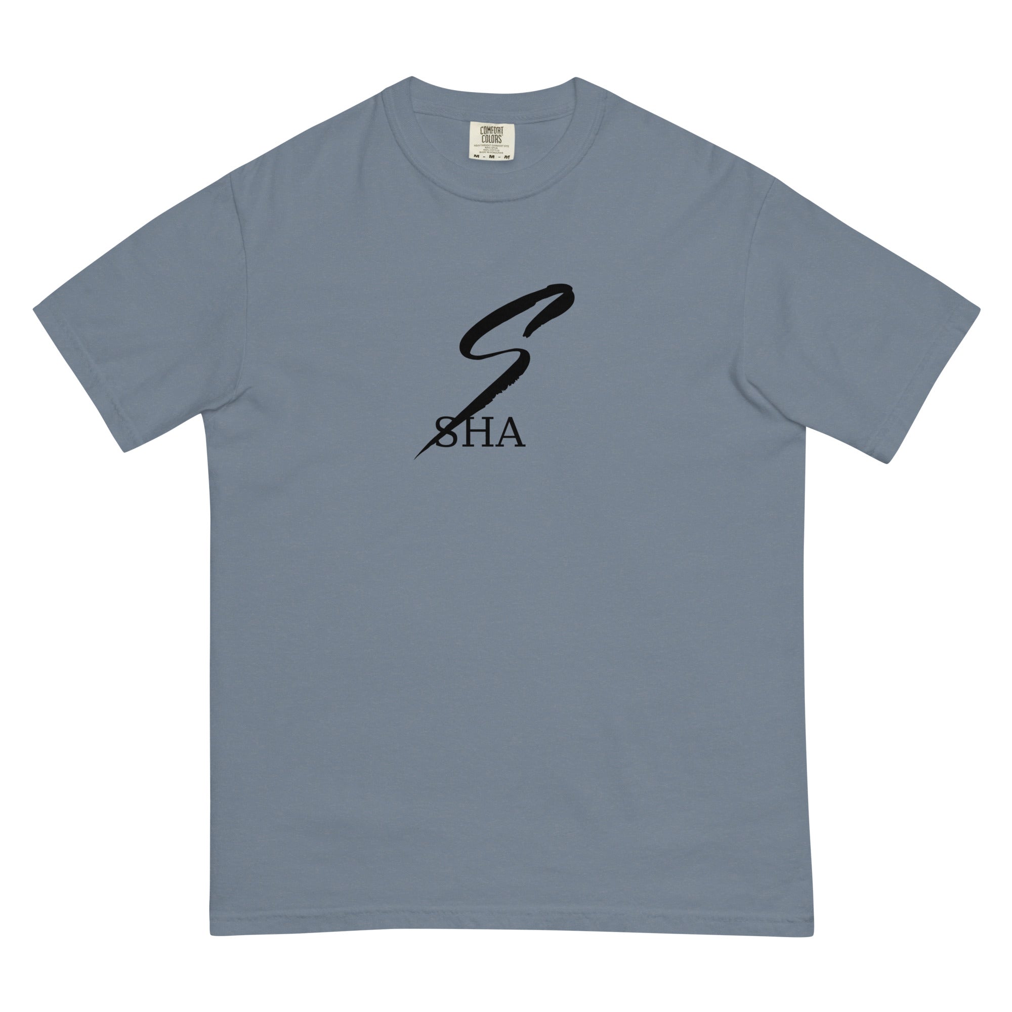 SHA infinity logo- Mens garment-dyed heavyweight t-shirt