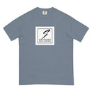 sha stacked logo- mens garment-dyed heavyweight t-shirt