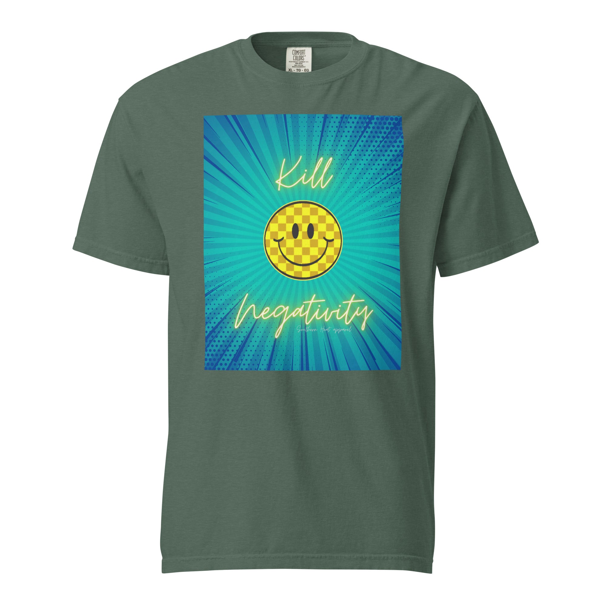 Kill negativity-Mens garment-dyed heavyweight t-shirt