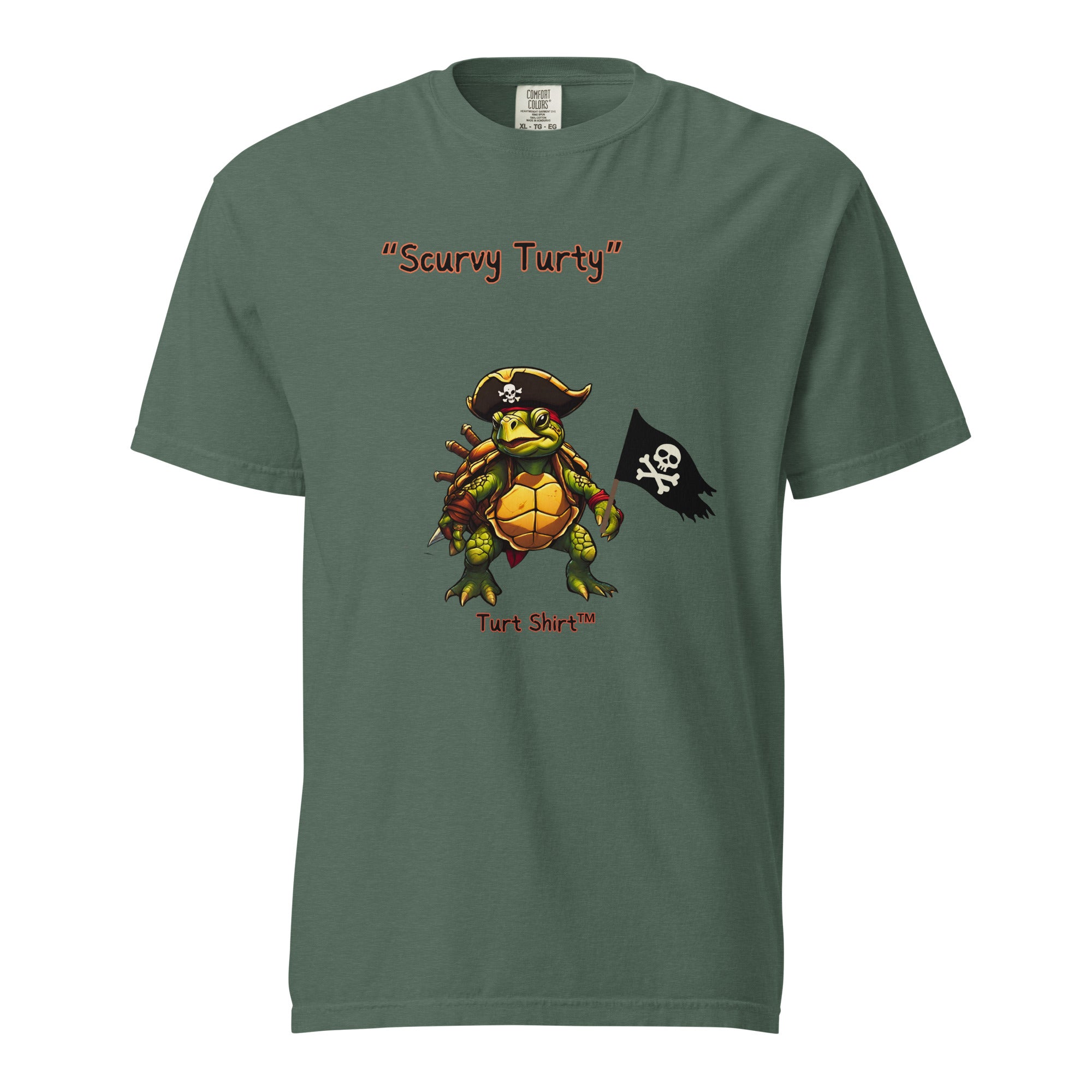 Scurvy.turty-Mens garment-dyed heavyweight t-shirt