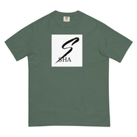 sha infinity logo-mens garment-dyed heavyweight t-shirt