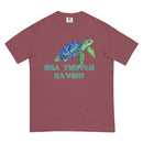 Sea.turtle.savior-Mens garment-dyed heavyweight t-shirt