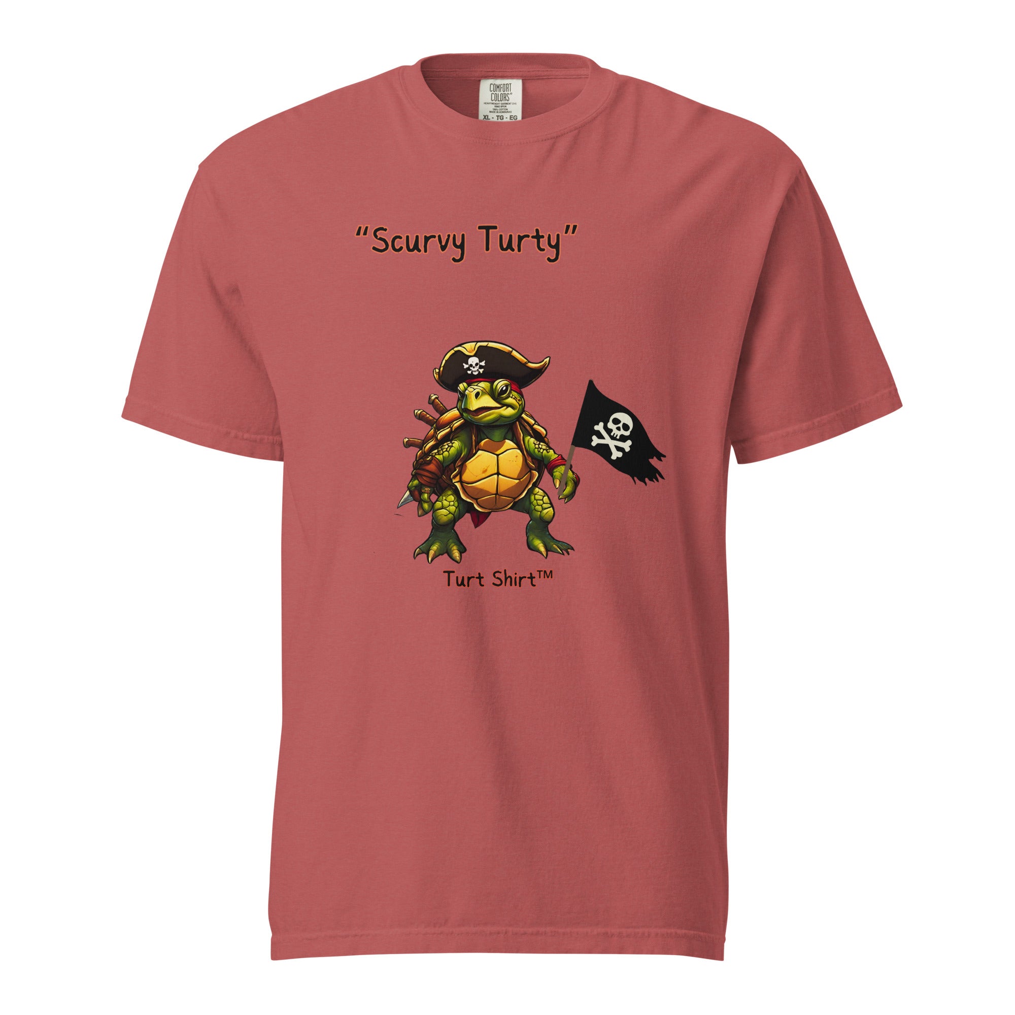 Scurvy.turty-Mens garment-dyed heavyweight t-shirt