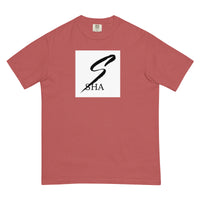 sha infinity logo-mens garment-dyed heavyweight t-shirt