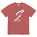 SHA logo-mens garment-dyed heavyweight t-shirt