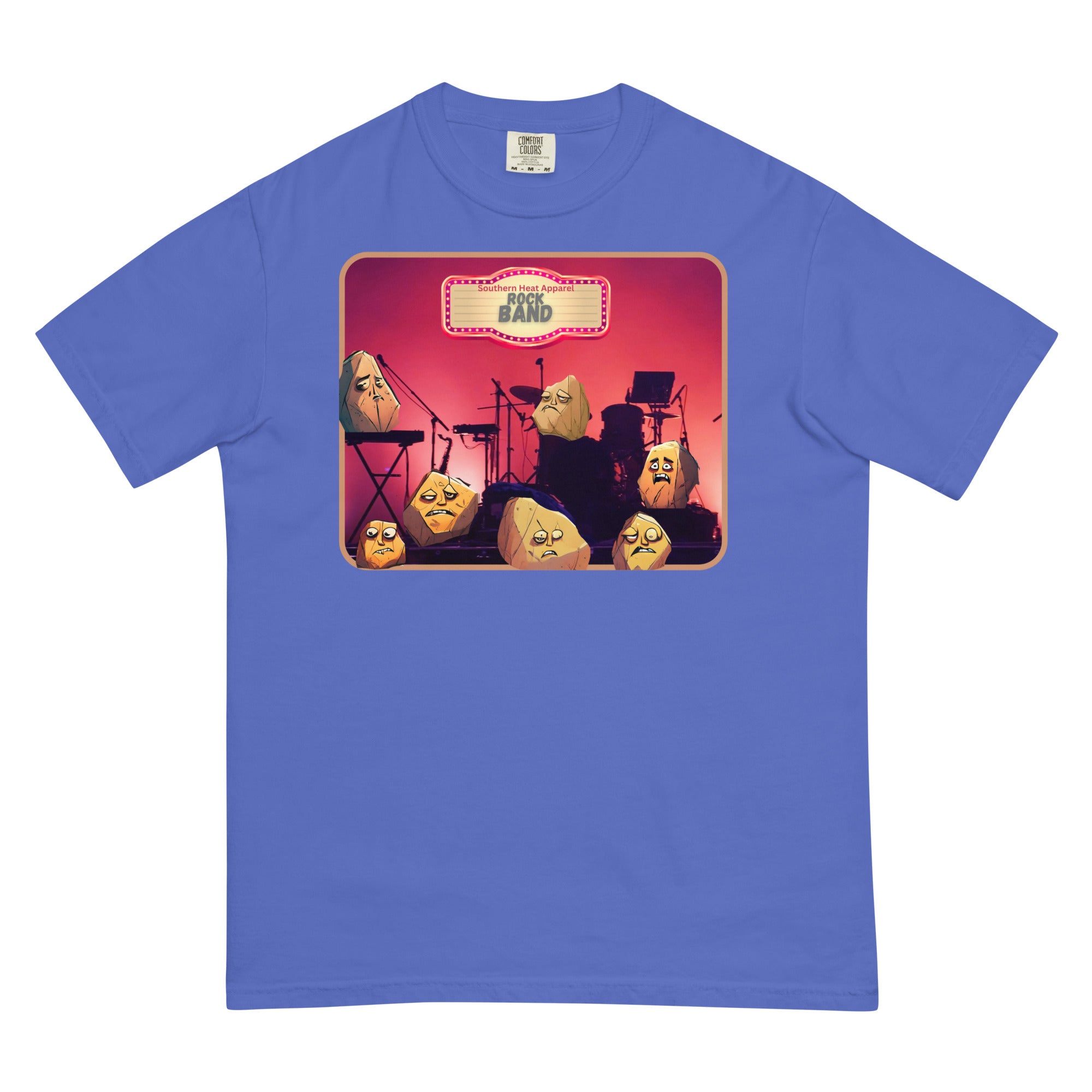 Rockband-Mens garment-dyed heavyweight t-shirt