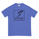 sha stacked logo- Mens garment-dyed heavyweight t-shirt