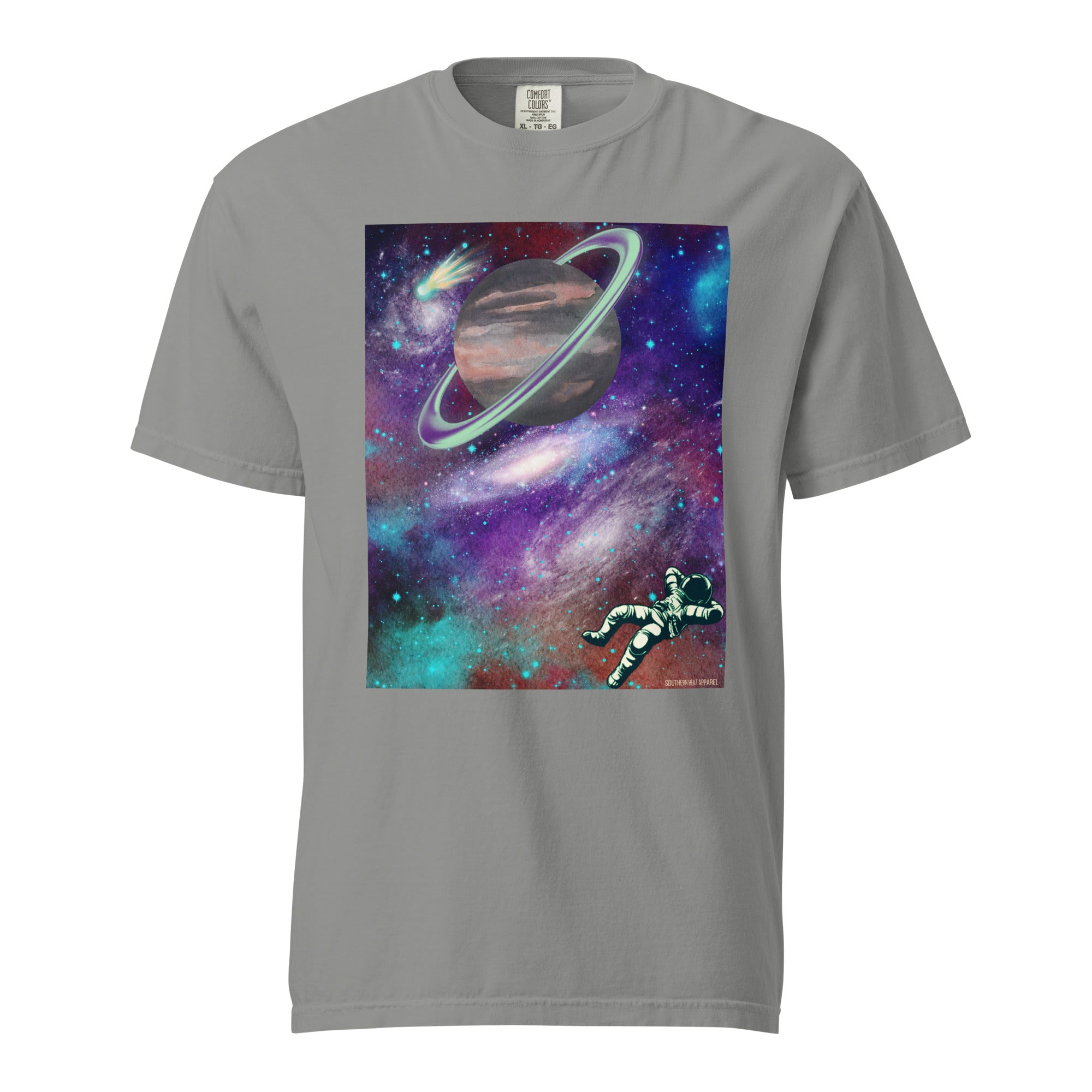 Space between-Mens garment-dyed heavyweight t-shirt