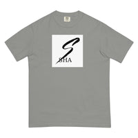 sha infinity logo-mens garment-dyed heavyweight t-shirt
