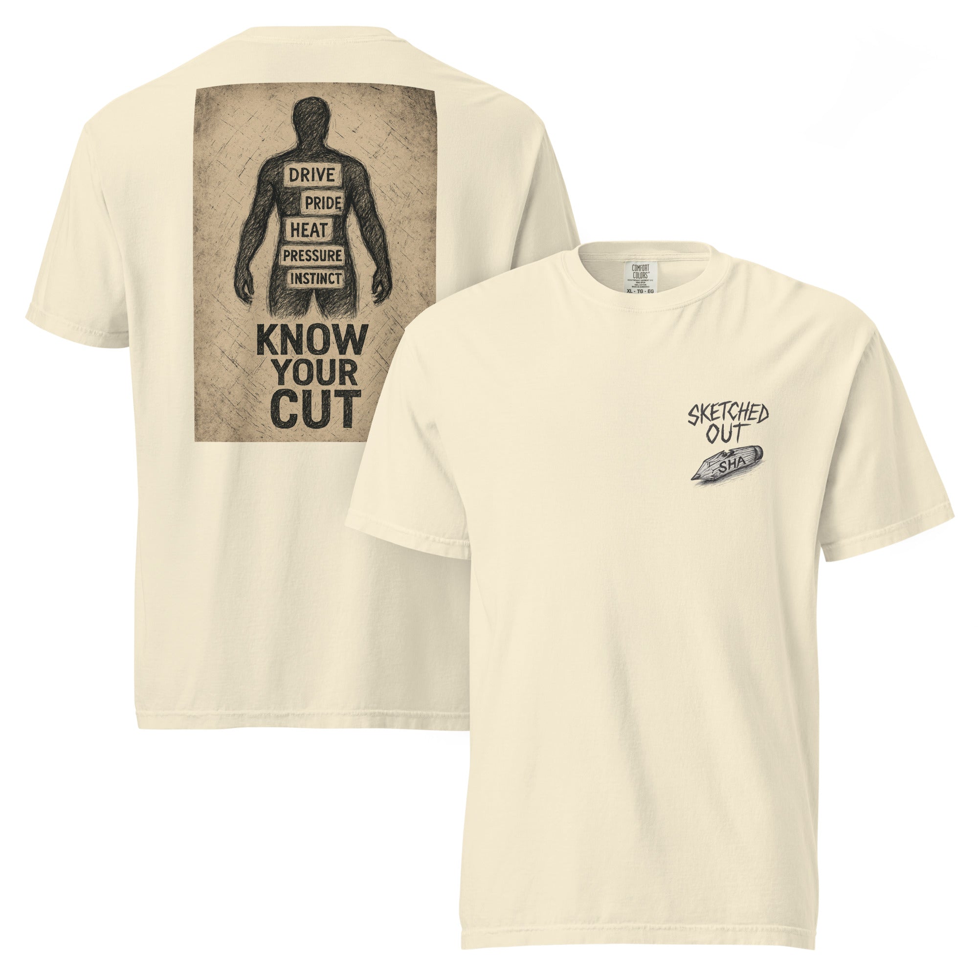 sketch tee, know your cut
