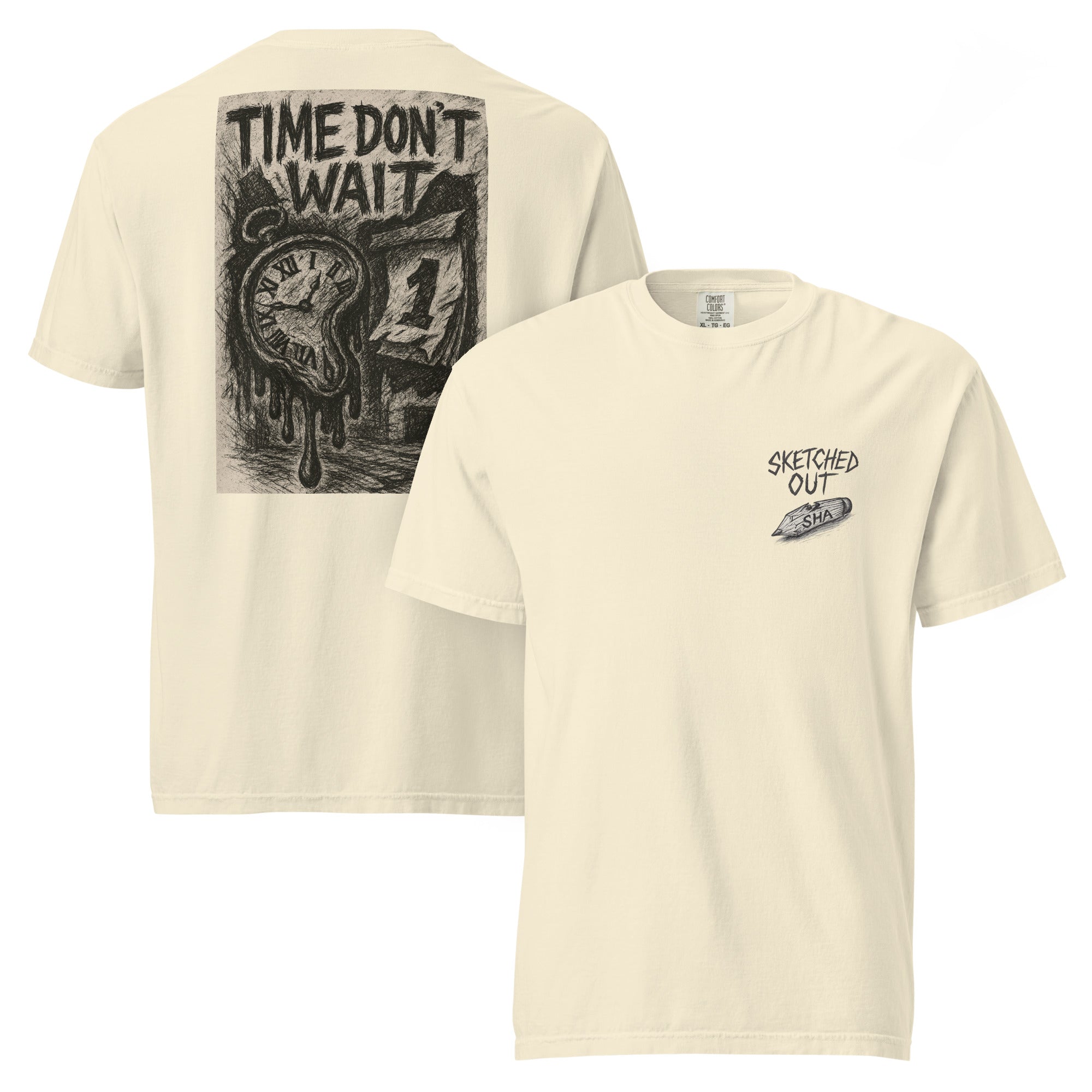 sketch tee, time