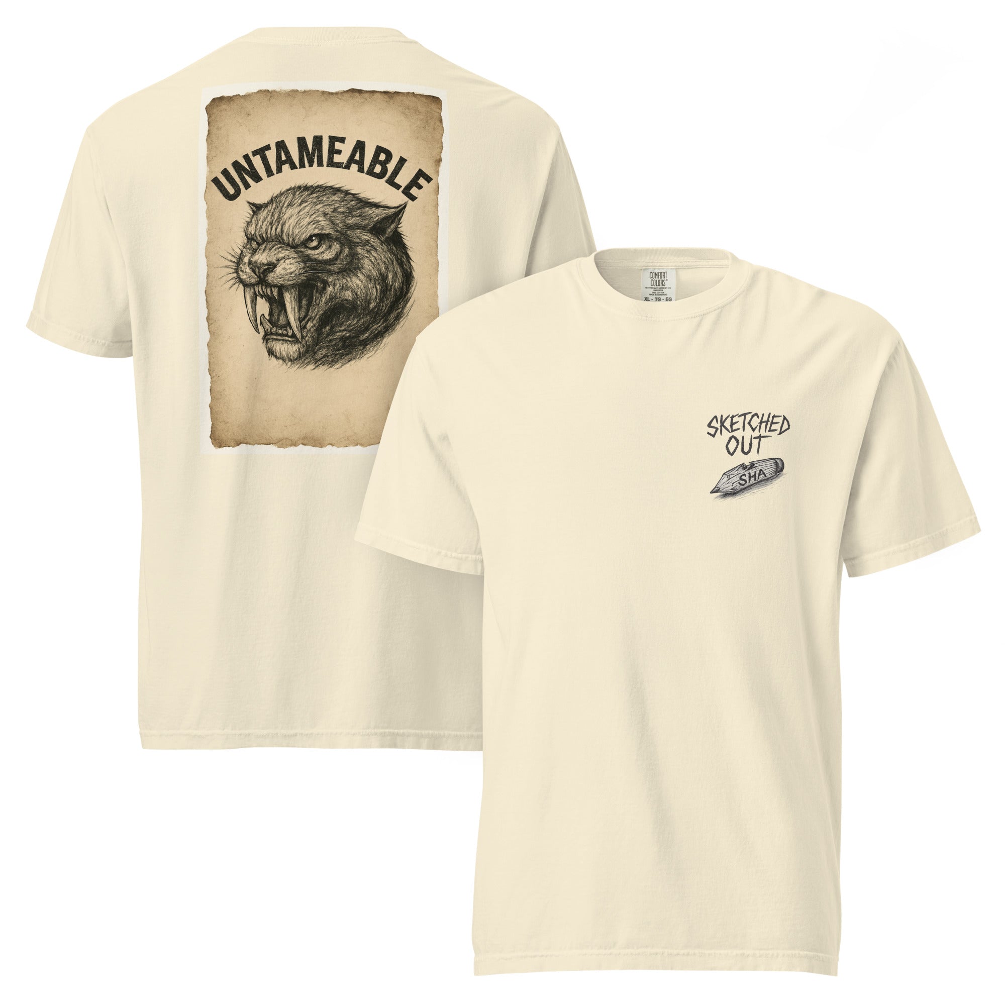 sketch tee, untameable