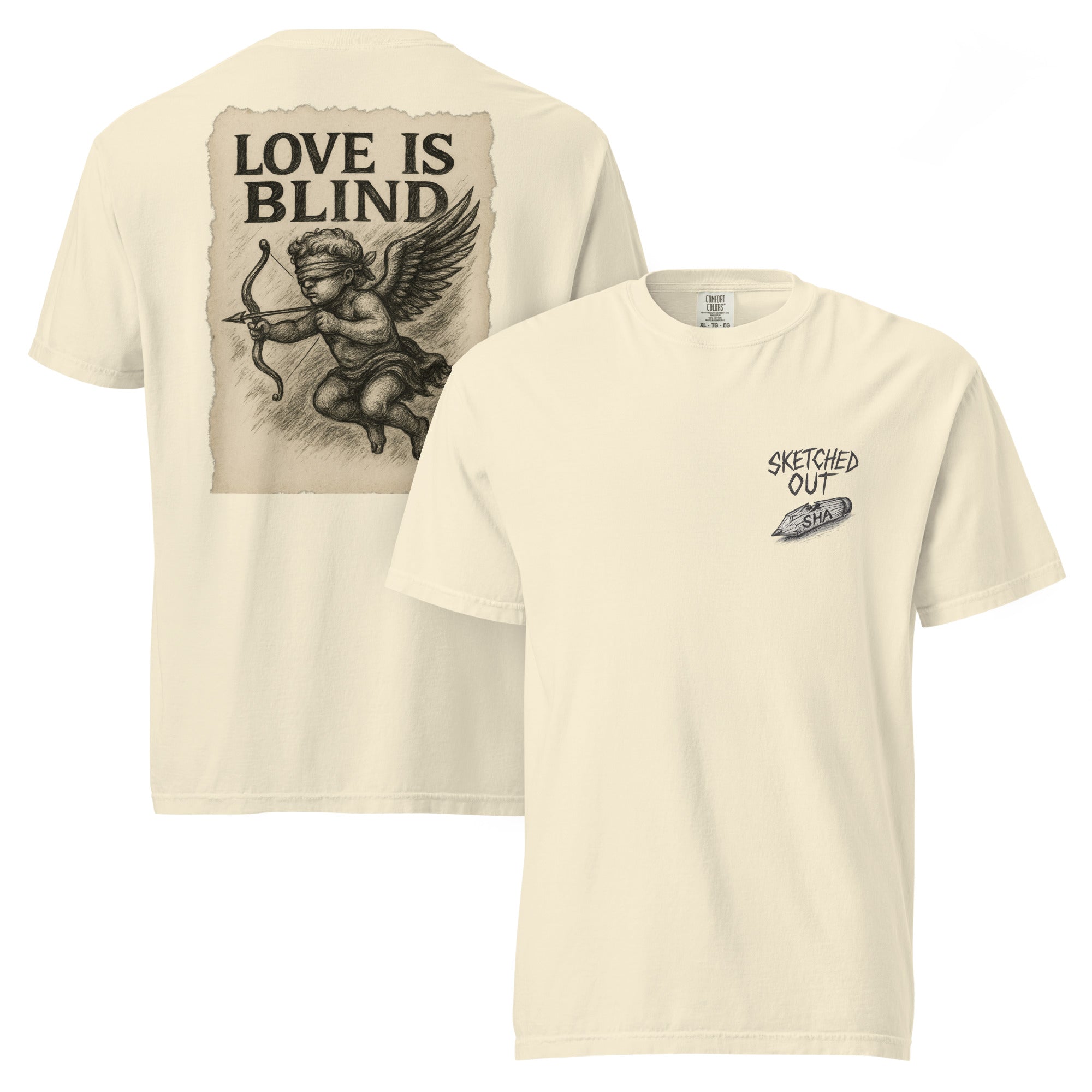 sketch tee, love is blind