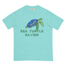 Sea.turtle.savior-Mens garment-dyed heavyweight t-shirt