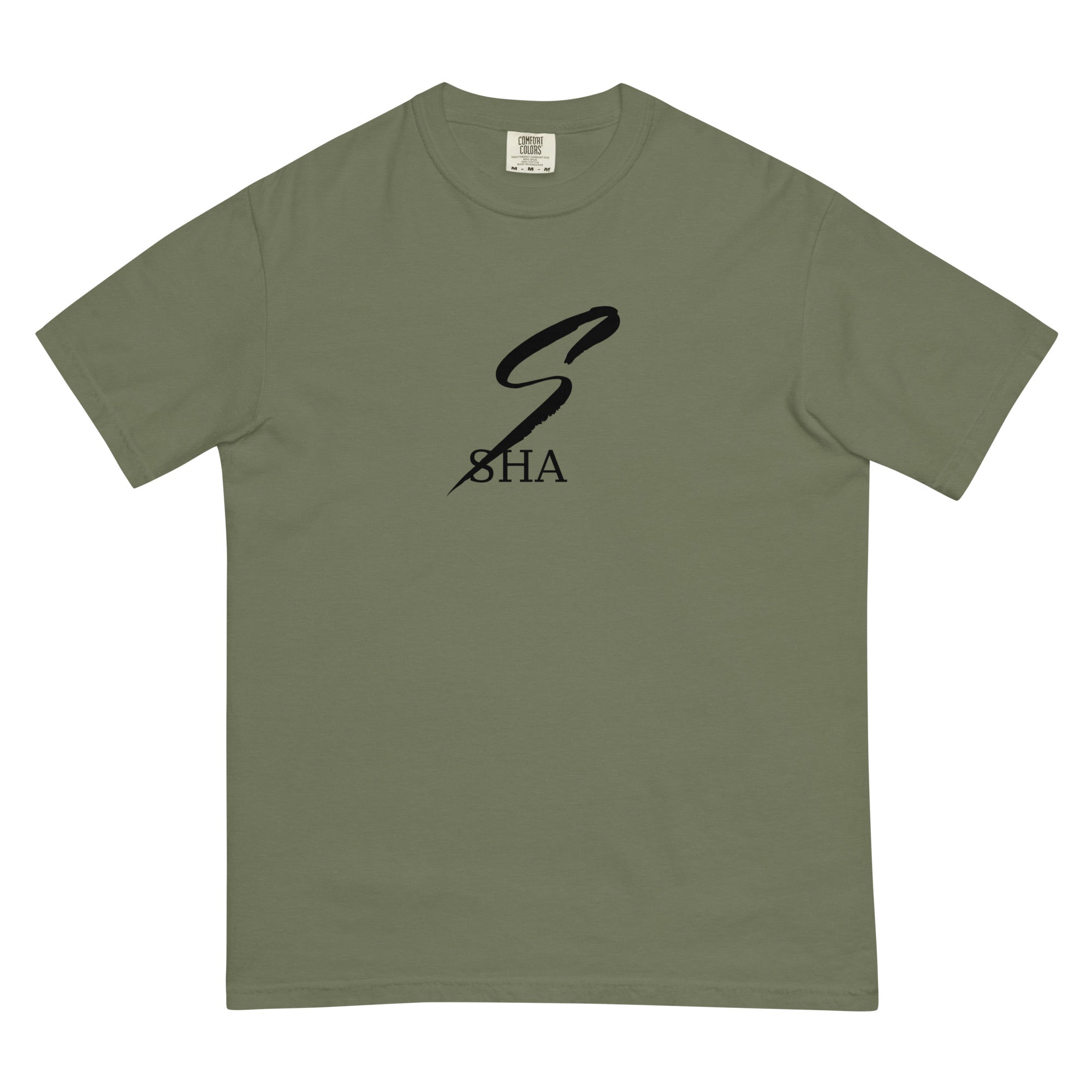SHA infinity logo- Mens garment-dyed heavyweight t-shirt