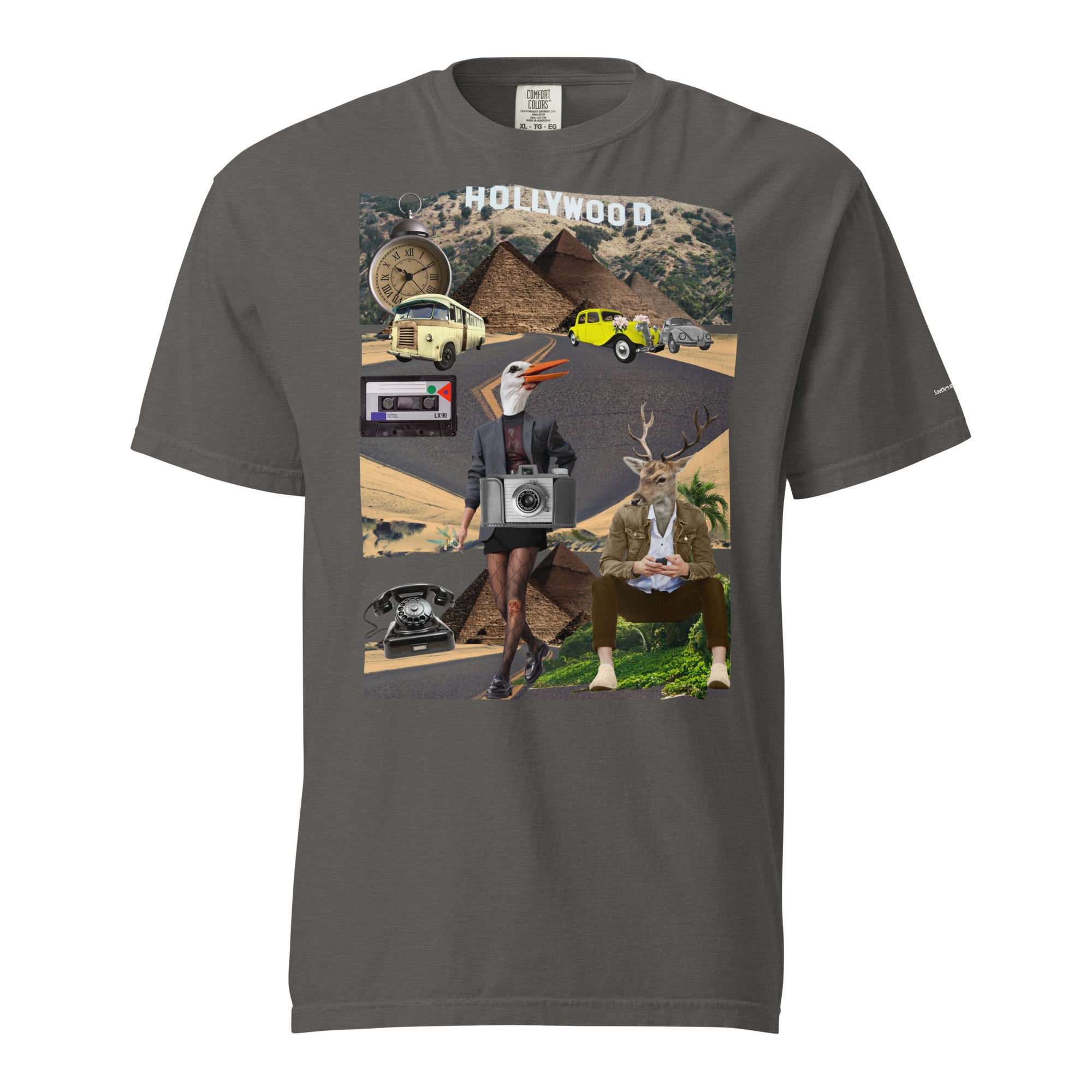 Collage Desert- Mens garment-dyed heavyweight t-shirt