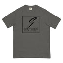sha stacked logo- Mens garment-dyed heavyweight t-shirt