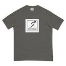 sha stacked logo- mens garment-dyed heavyweight t-shirt
