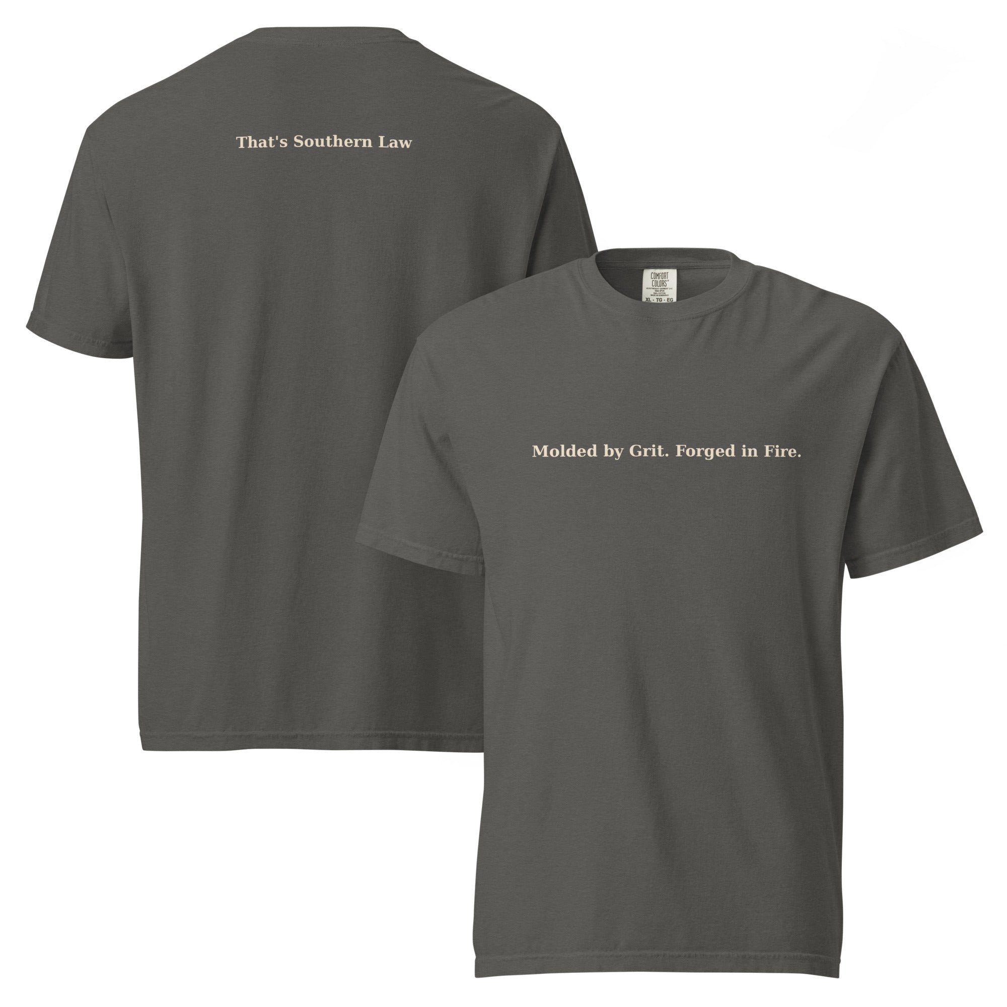 SHA slogan tees, molded