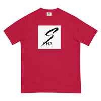 sha infinity logo-mens garment-dyed heavyweight t-shirt