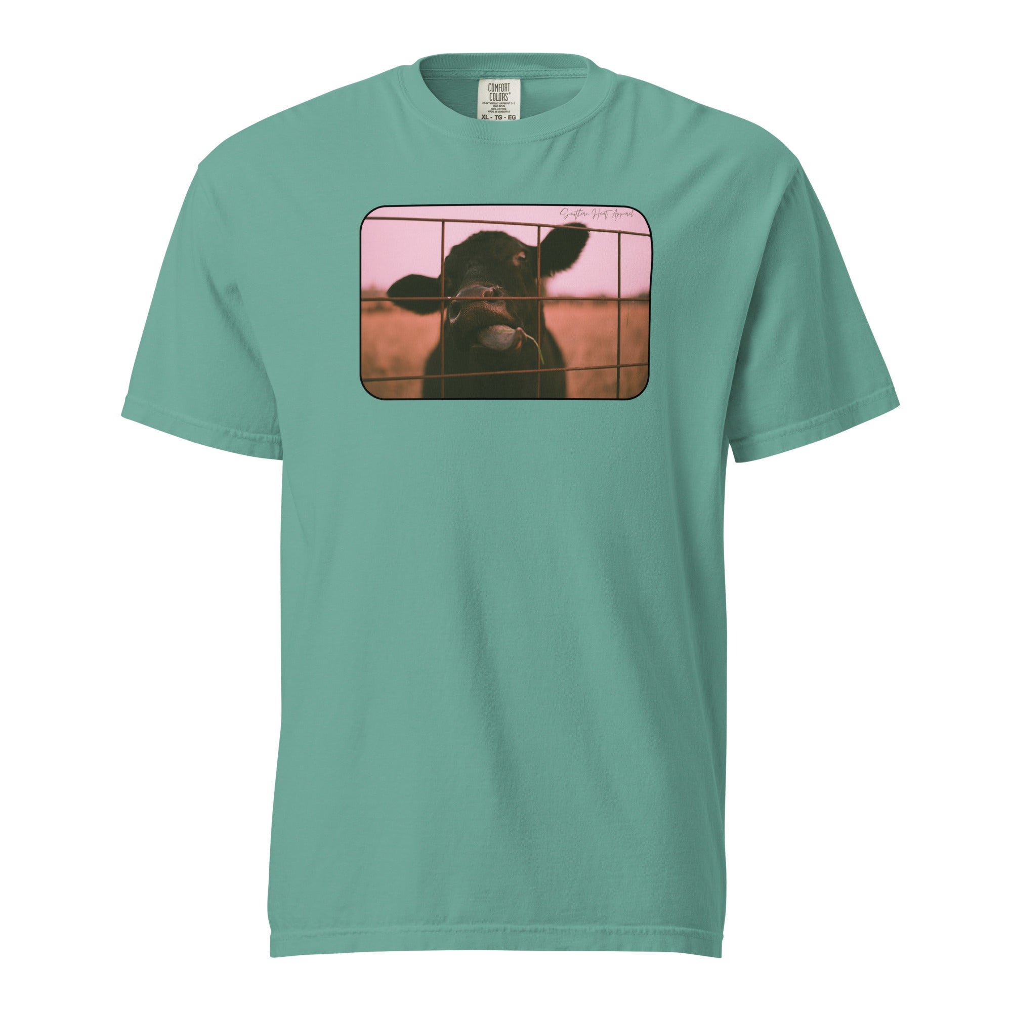 Cow's gotta eat- Mens garment-dyed heavyweight t-shirt