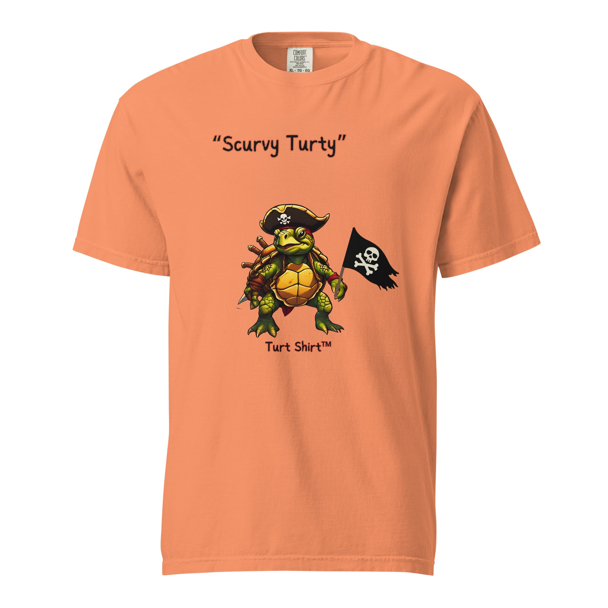 Scurvy.turty-Mens garment-dyed heavyweight t-shirt