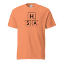 scrabble letters-Mens garment-dyed heavyweight t-shirt