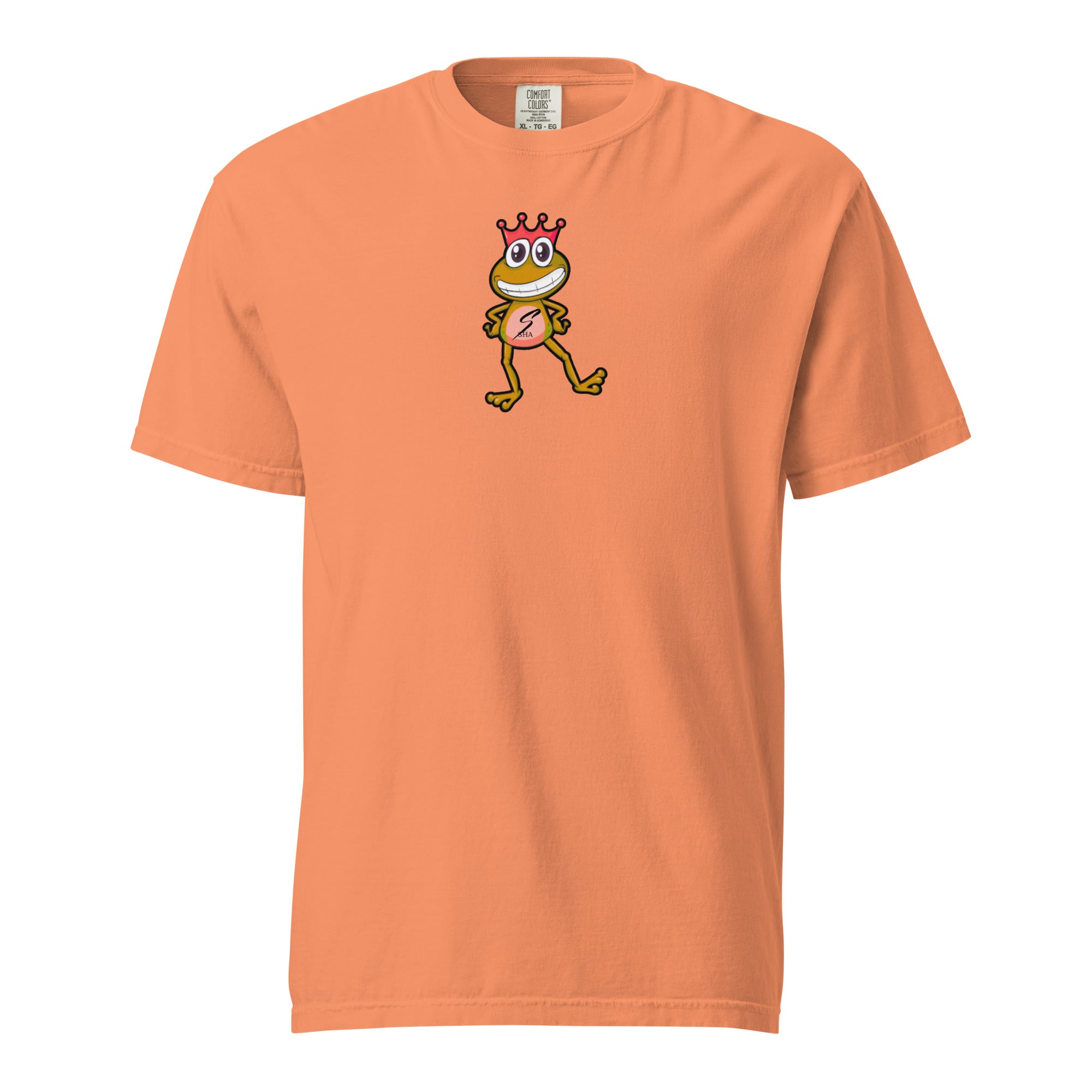 frog prince 2- mens garment-dyed heavyweight t-shirt
