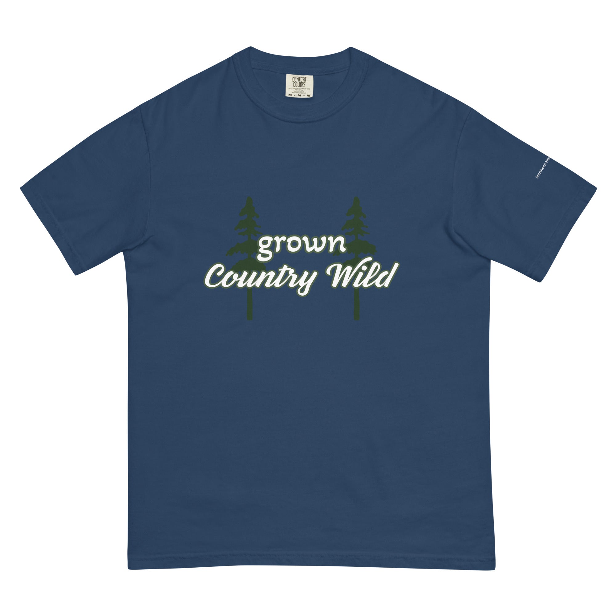 Grown Country Wild- Mens garment-dyed heavyweight t-shirt