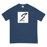sha infinity logo-mens garment-dyed heavyweight t-shirt